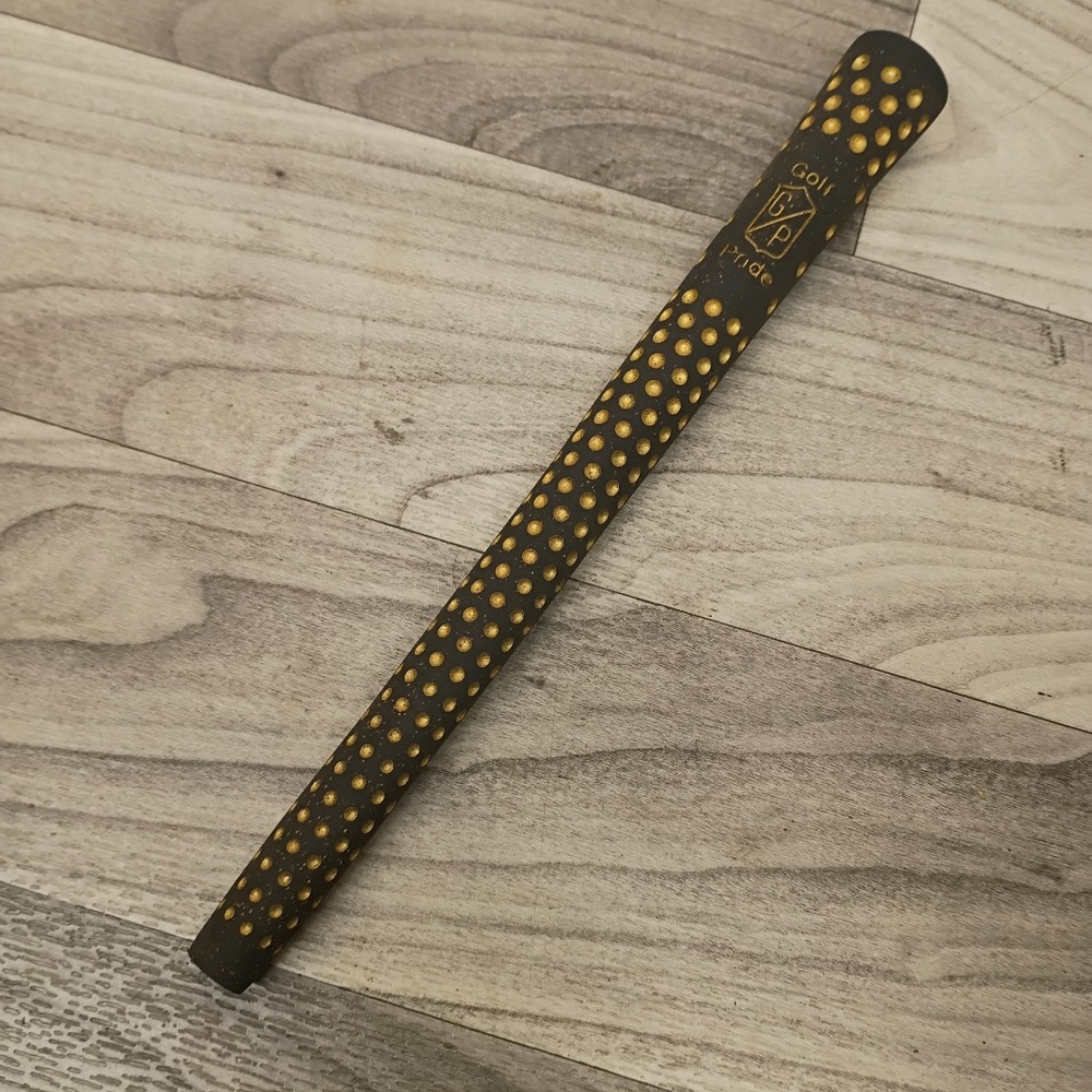 Golf Pride Gold Dimple Golf Club Grip Black Gold 10.5" USA